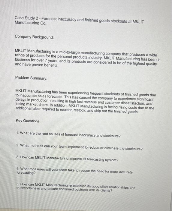  Course name is "Capstone Project "in Supply chain management program. Case