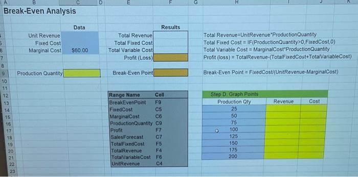 where I need to solve for the answer. Orange cells are informational