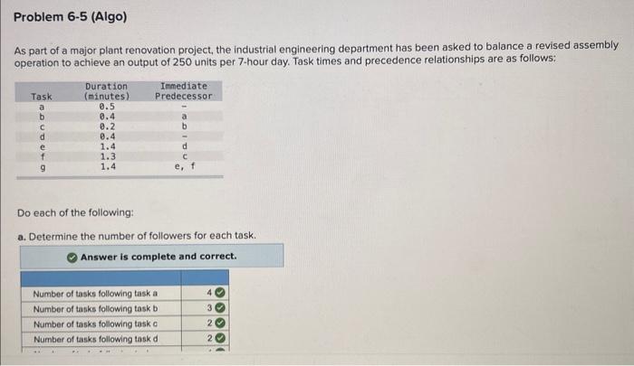  only need help understanding part e! thank you As part of