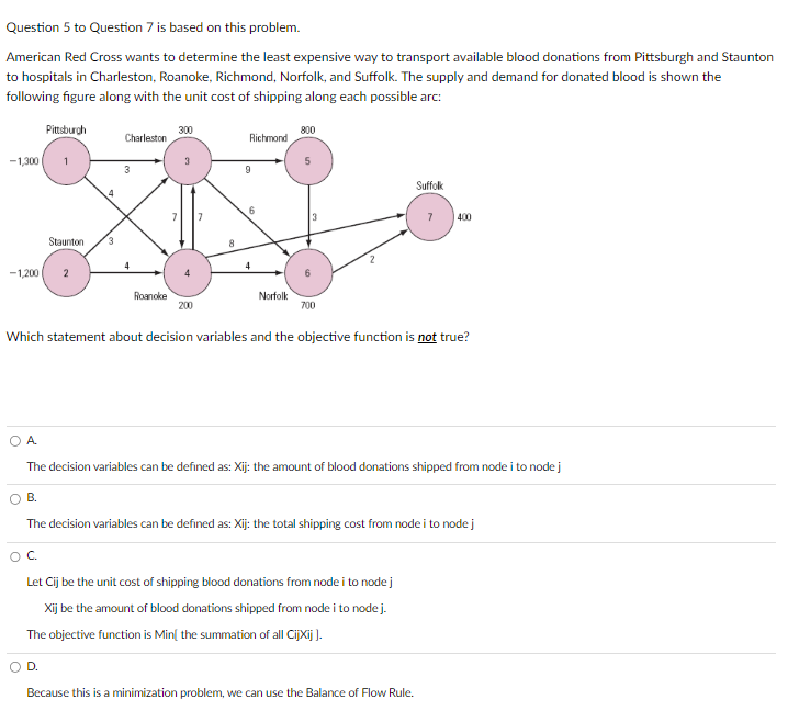 Question 5 to Question 7 is based on this problem. American