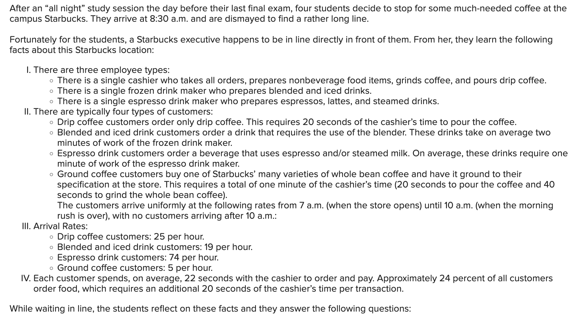 After an "all night" study session the day before their last