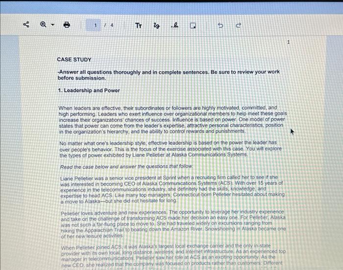  -Answer all questions thoroughly and in complete sentences. Be sure to