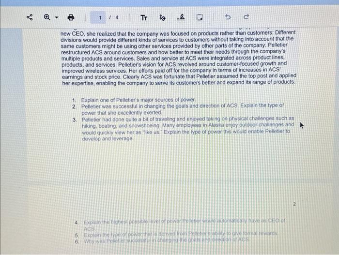 review your work before submission. 1. Leadership and Power When leaders are