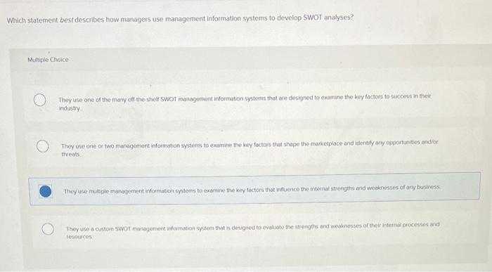  I need help with this question please. thank you! Which statement