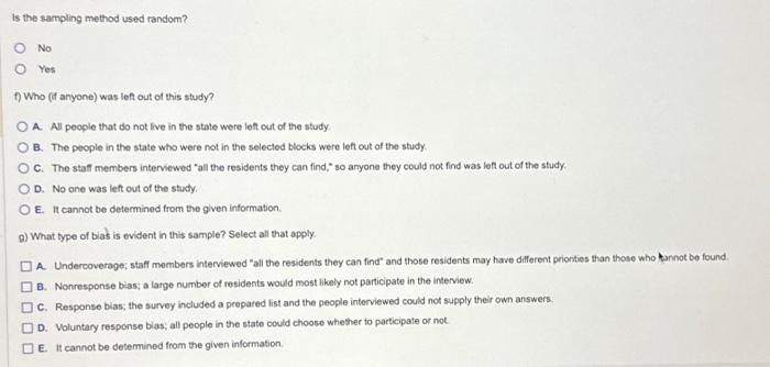 sample, using stratified sample with districts as strata and cluster sample within
