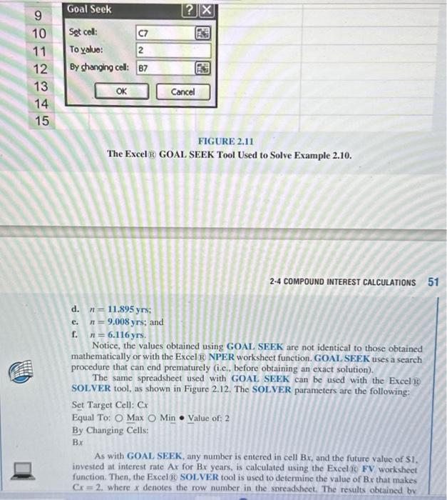 is compounded annually at the following rates: a. 5 percent b. 7
