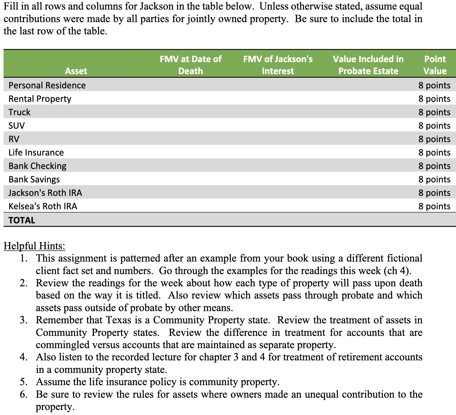 Any help at all or partial answers will get an upvote from