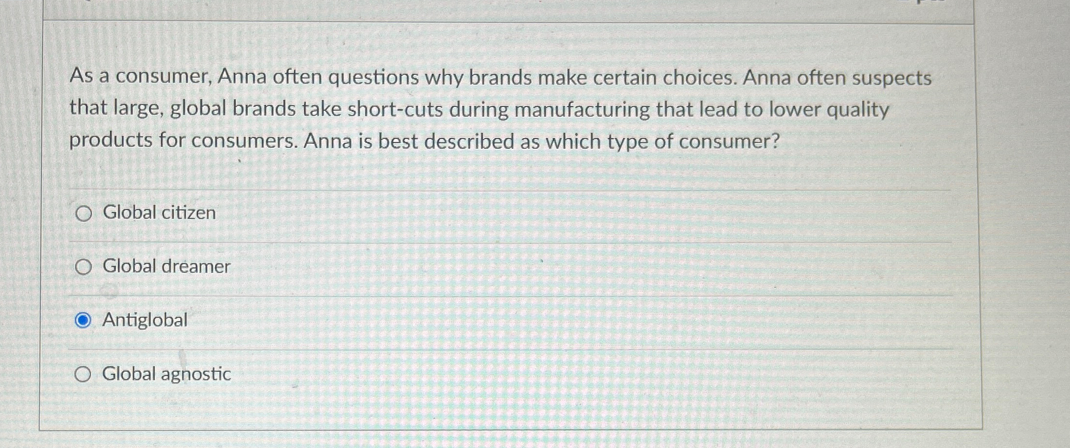  As a consumer, Anna often questions why brands make certain choices.