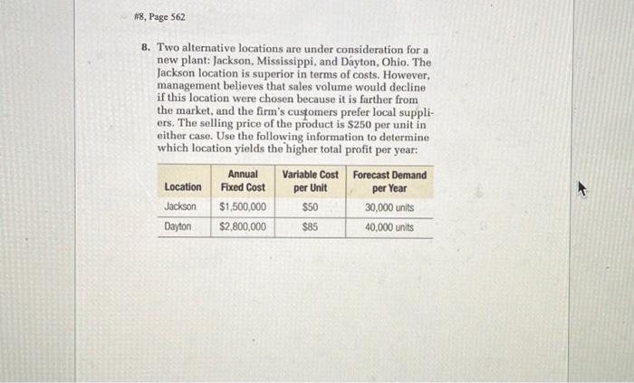 please answer all questions clearly and correctly for an upvote 8. Two