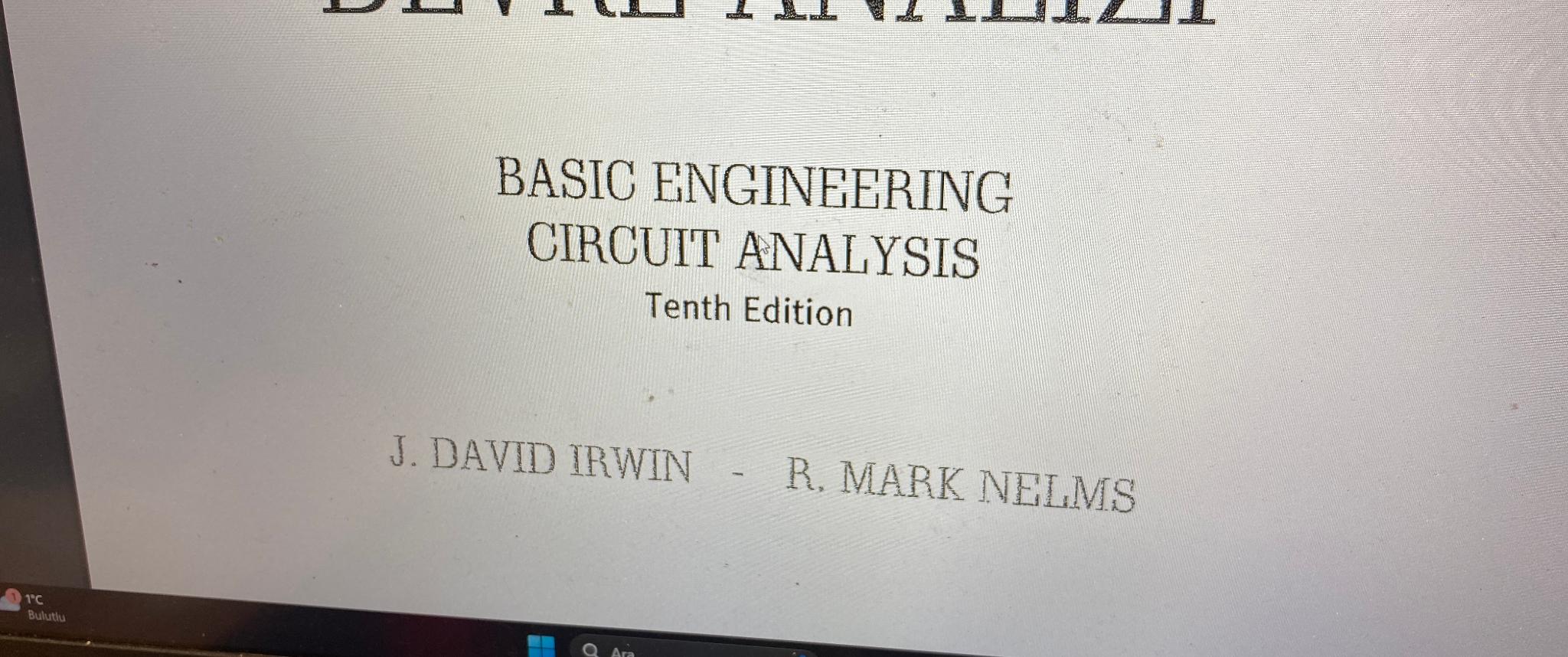  BASIC ENGINEERING CIRCUIT ANALYSIS Tenth Edition J. DAVID IRWIN - R,