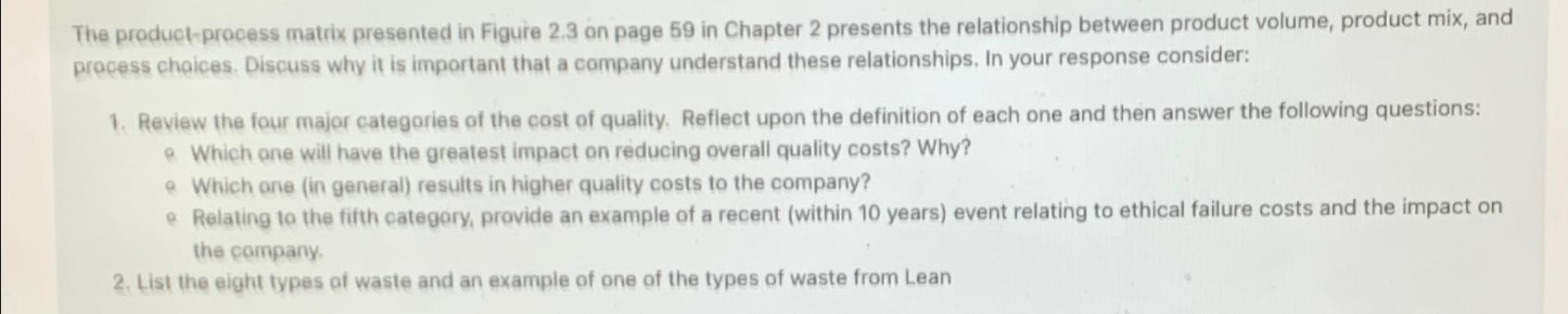  The preduct-precess matrix presented in Figure 2.3 on page 59 in