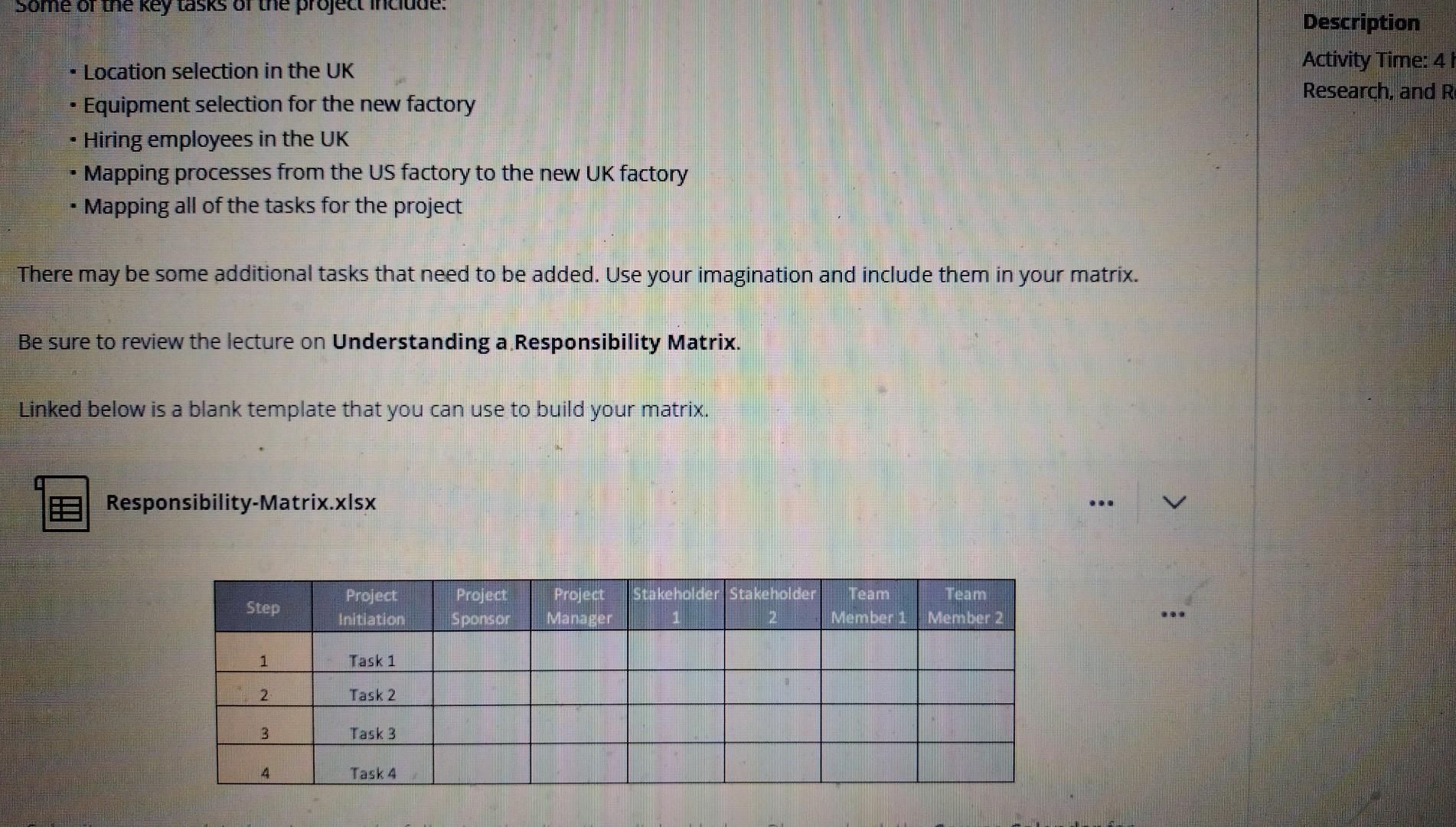 the WAG expansion project that you have just been hired as an