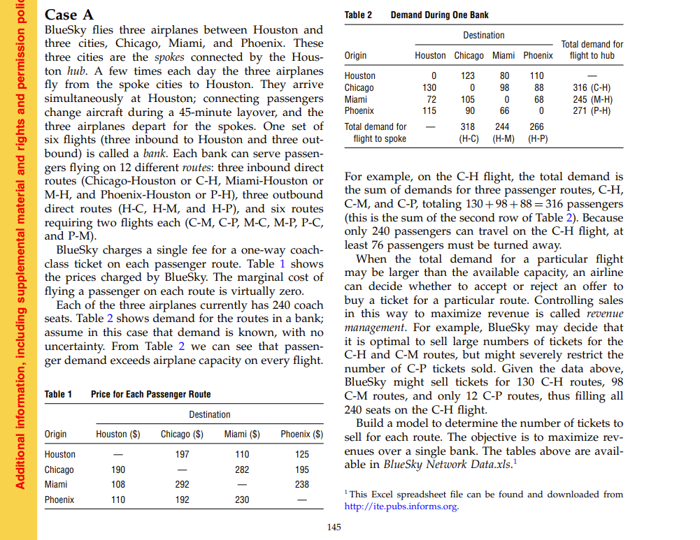 solve questions for case c only. Please use Excel and show the