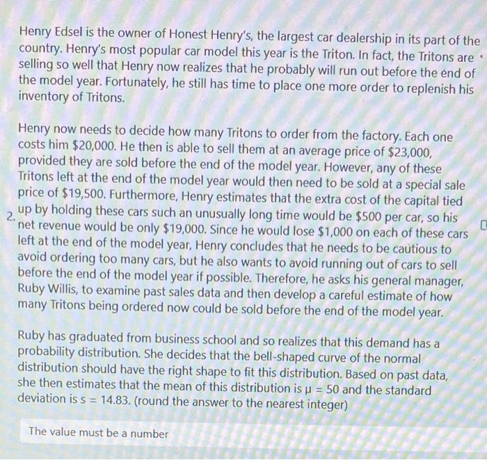 took a course in management science. He now enjoys applying what he