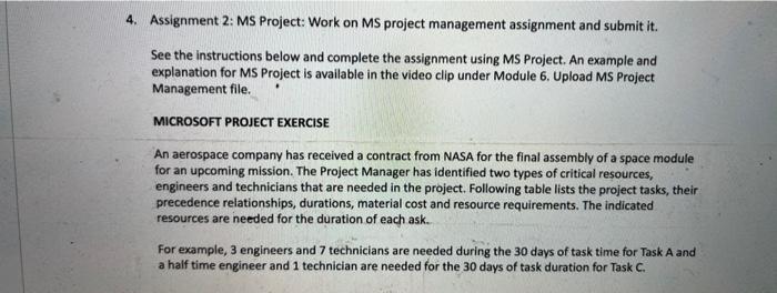 confusion with my question An aerospace company has received a contract from
