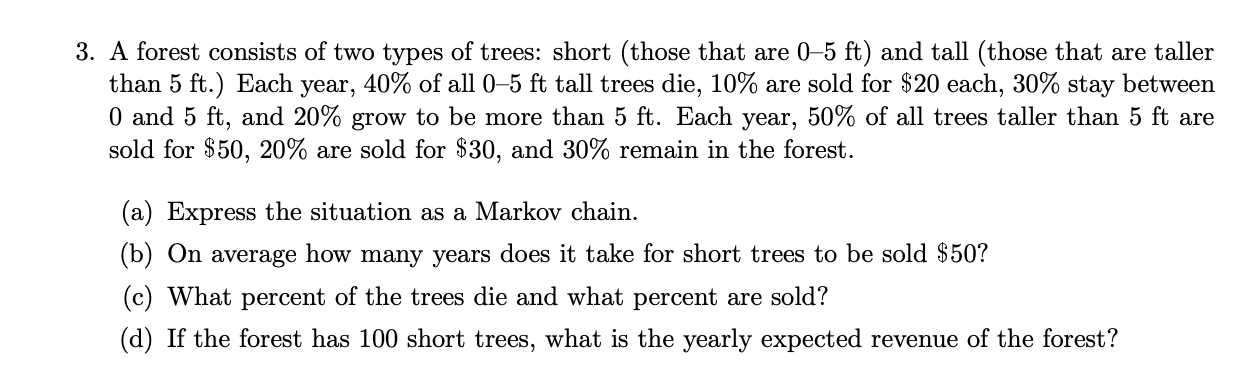  Can you please solve this question quickly? 3. A forest consists