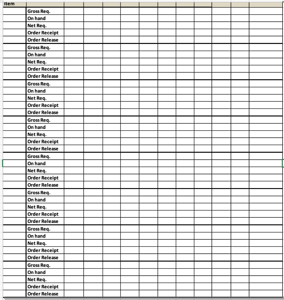 due week 7. Each fan consists of a housing assembly, two grills,