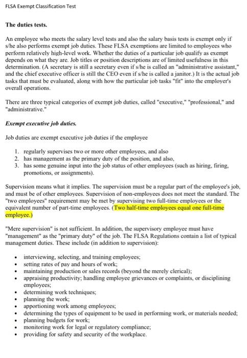  exempt vs nonexempt how to properly classify exempt employees on the