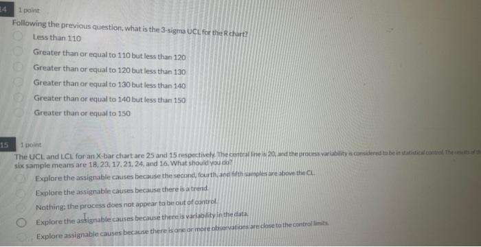 the R-chart be? Pick the closent arswed 255075100125150 Hpotris on each of