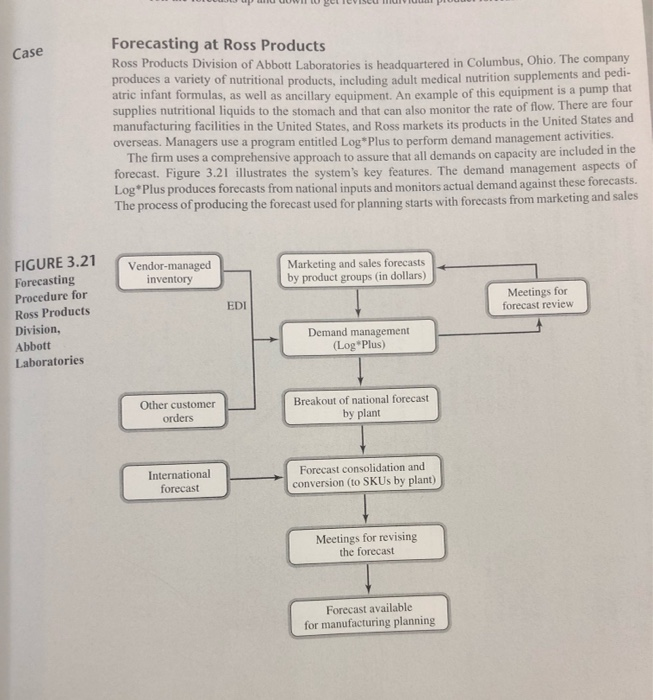 Case assignment from Chapter 3 of Manufacturing Planning and Control for