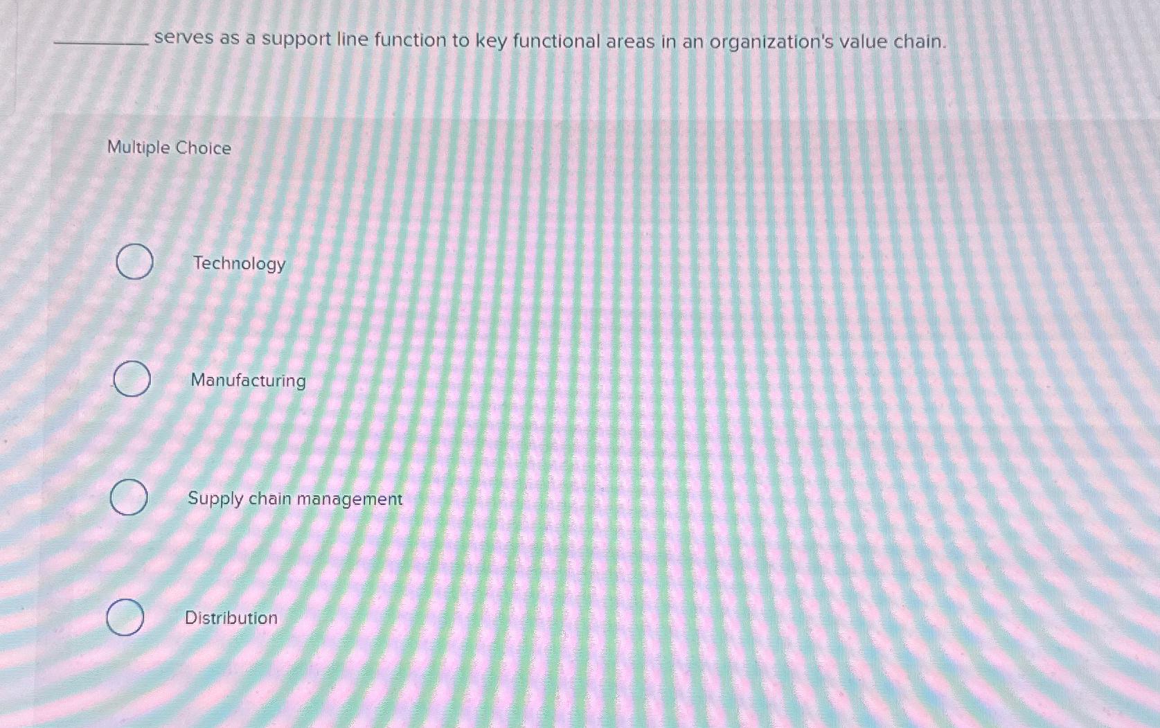  serves as a support line function to key functional areas in