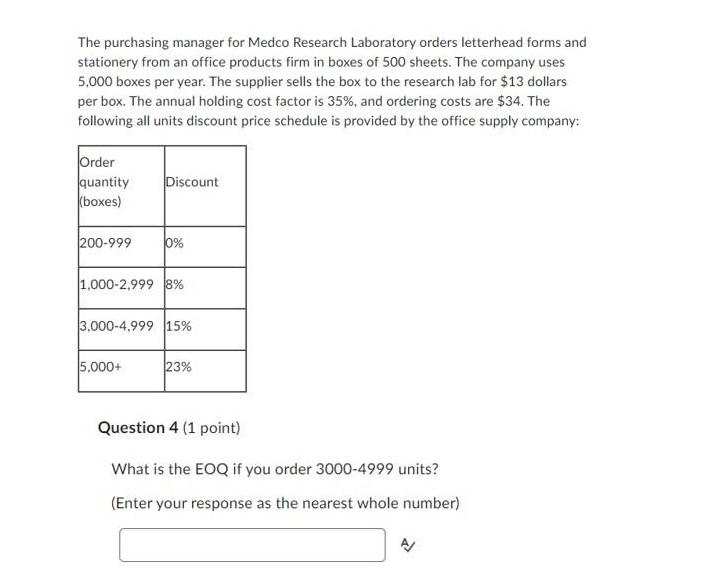 The purchasing manager for Medco Research Laboratory orders letterhead forms and