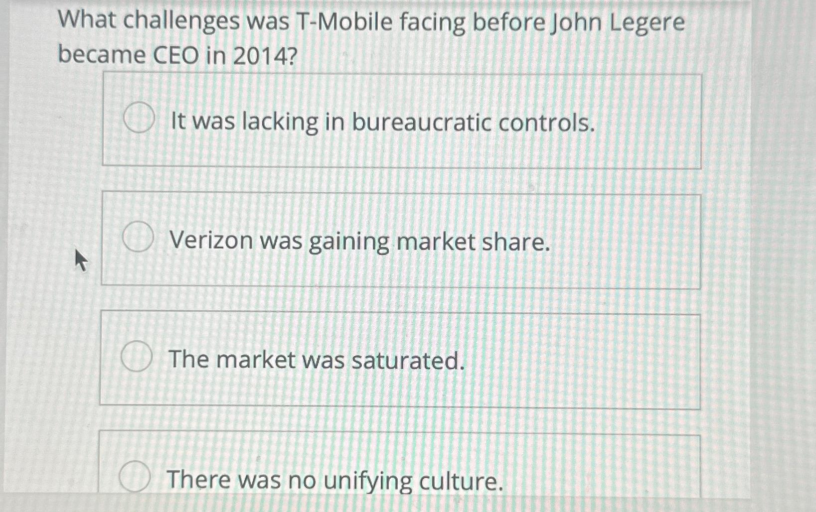 What challenges was T-Mobile facing before John Legere became CEO in