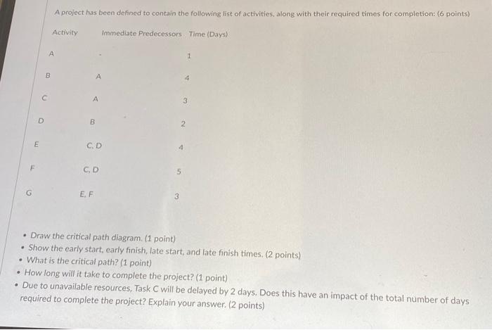  please answer all 5 parts as this is a multiple part