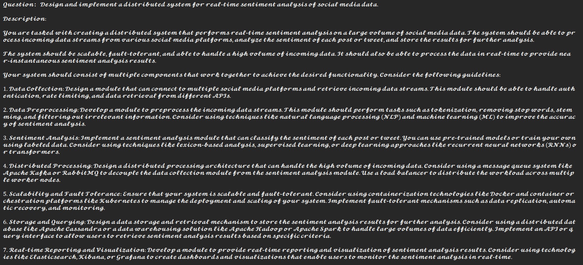  1. Data collection:Design a module that can connect to multiple social