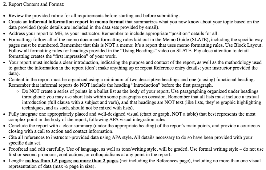 information in a improvement opportunity for specific (not improvement generalized), clear way,