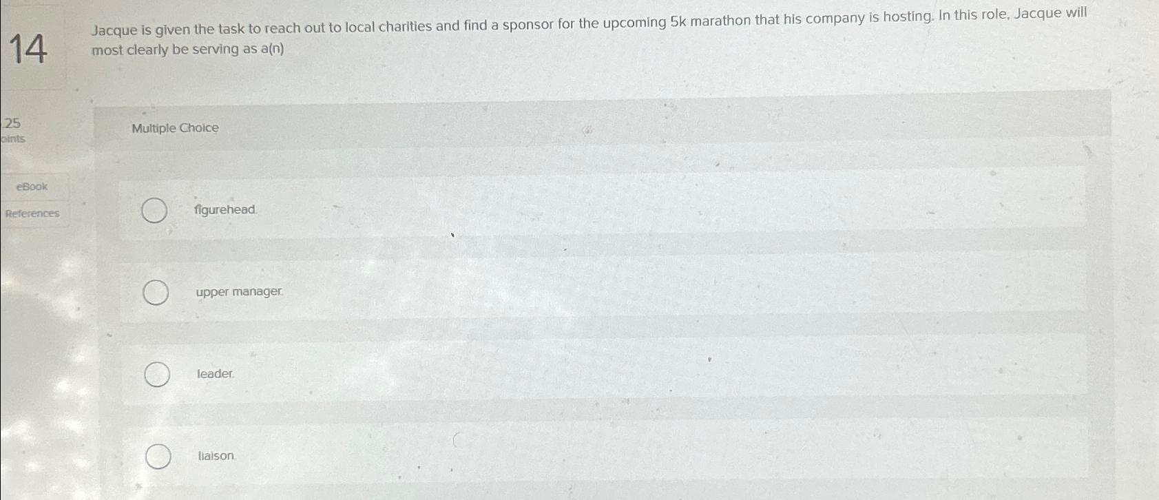  14 Jacque is given the task to reach out to local