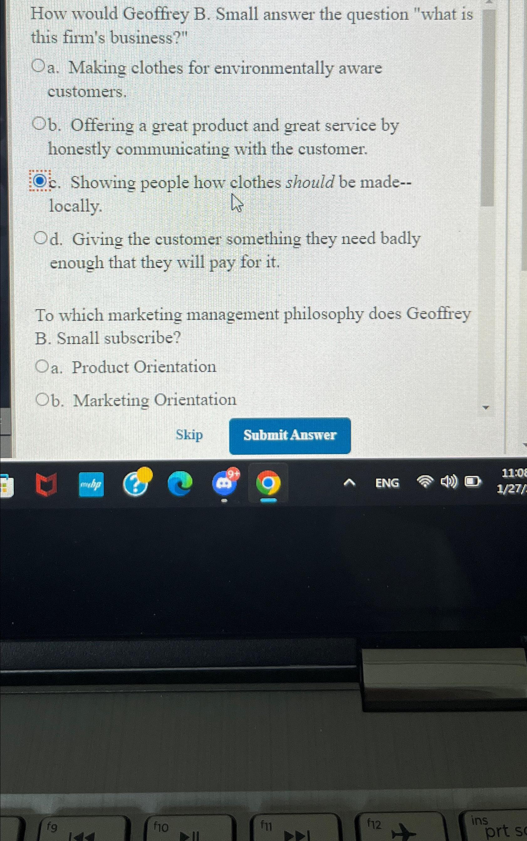  How would Geoffrey B. Small answer the question "what is this