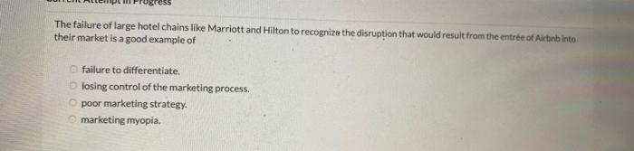 firm from making a profit. leads to market leadership. As a marketing