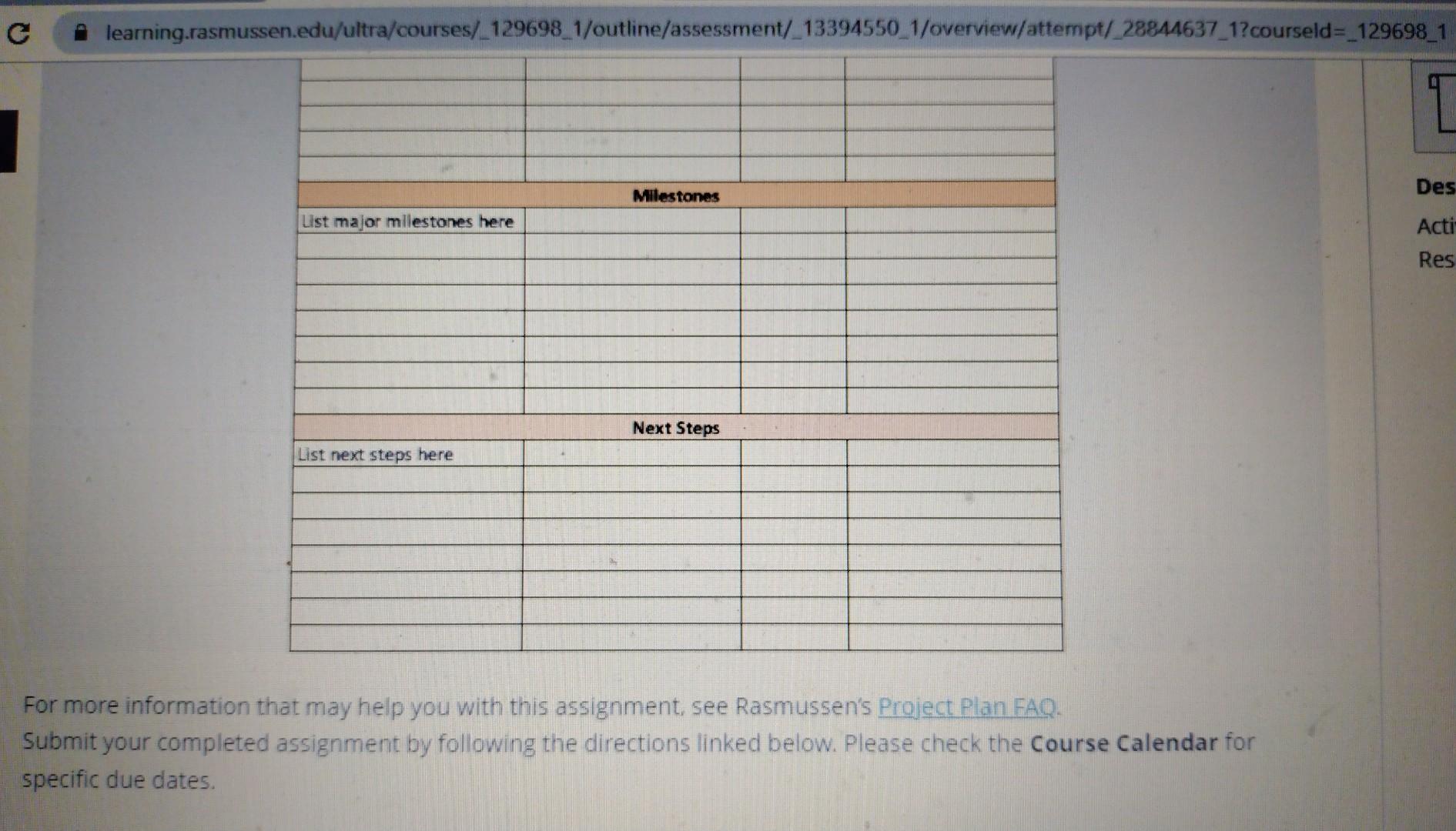 expansion project that you have just been hired for as an Assistant