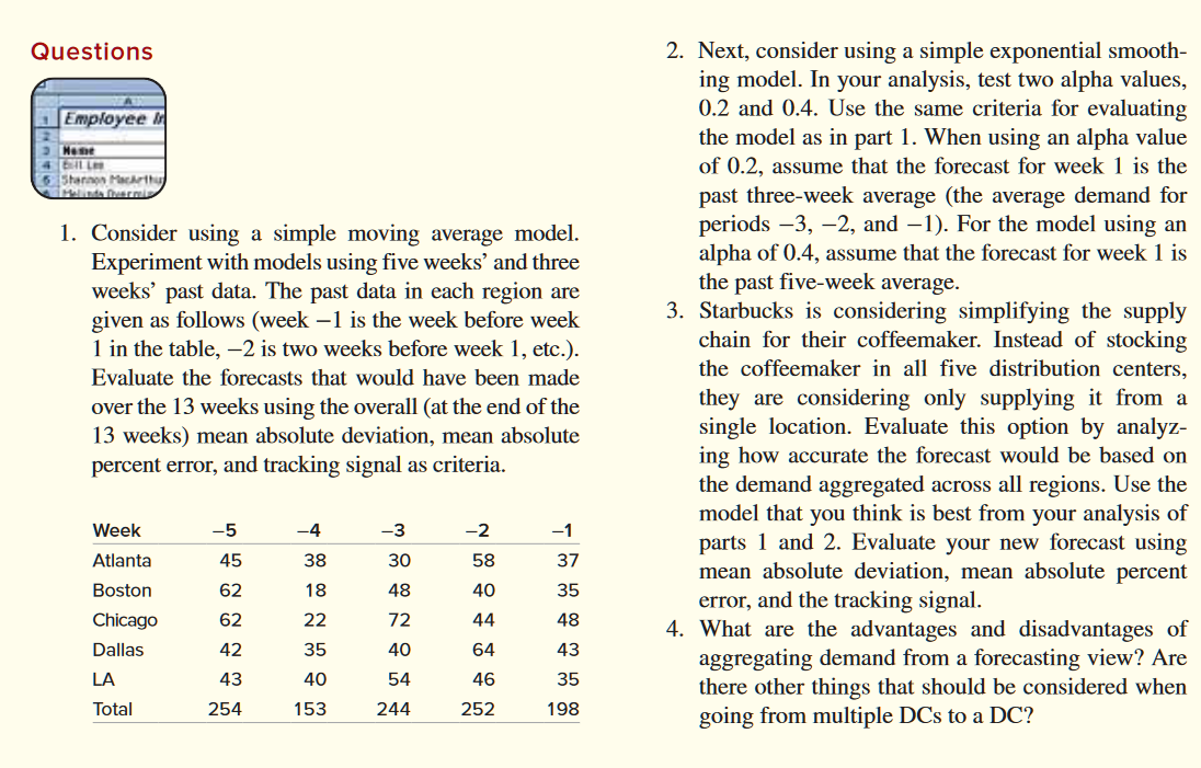 at the beginning of the chapter, Star- bucks has a large, global