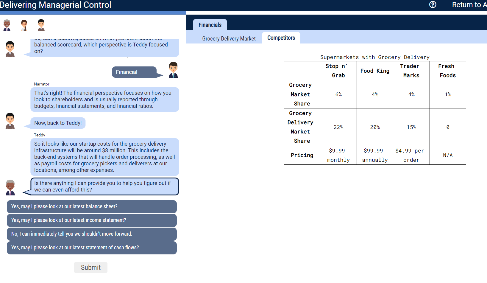 response, Thank you. Good to see you. Thanks for meeting me here
