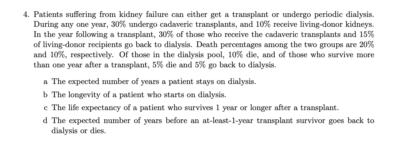 Can you please solve this question quickly? 4. Patients suffering from
