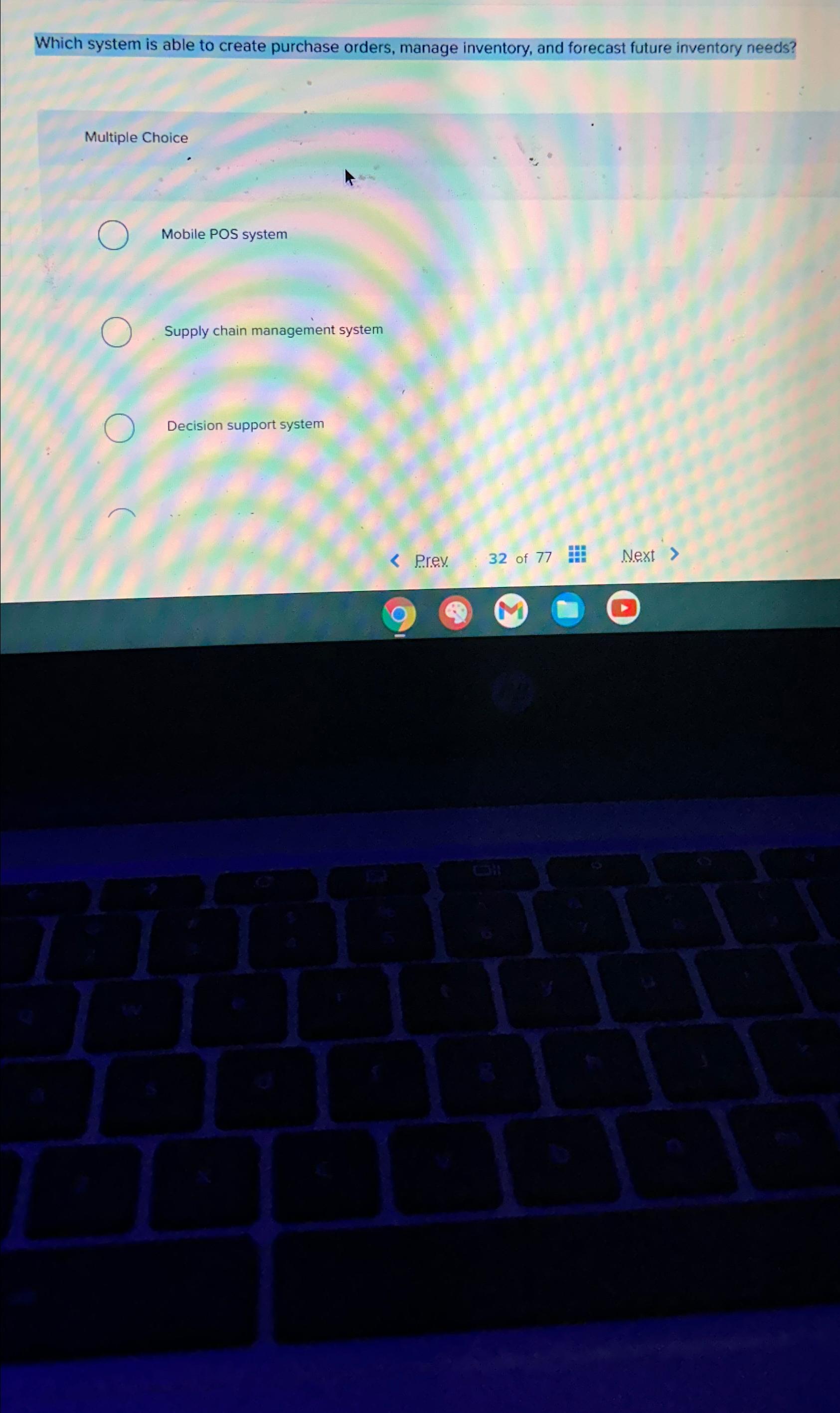  Which system is able to create purchase orders, manage inventory, and