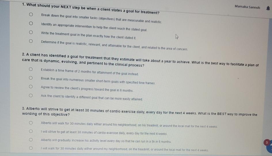  What should your NEXT step be when a client states a