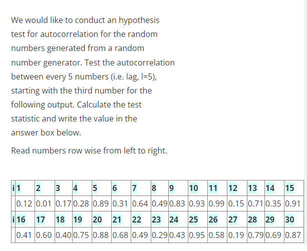 pls solve quickly We would like to conduct an hypothesis test for