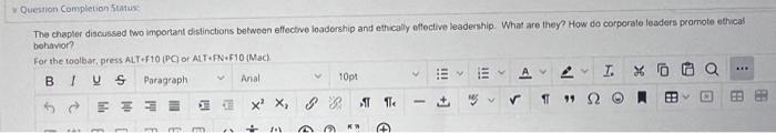 them. For the toolbar, press ALT+F10 (PC) or ALT+FN+F10 (Mac). QUESTION 2