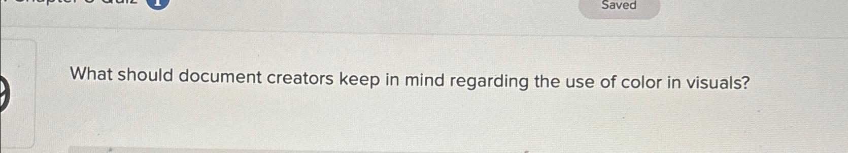  What should document creators keep in mind regarding the use of