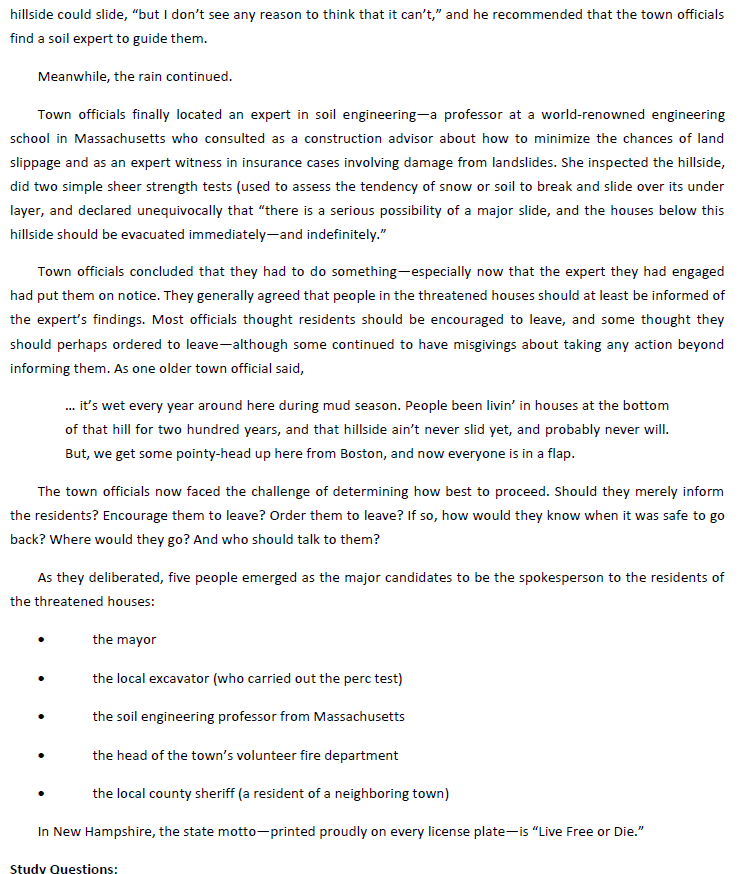 in this telling) in which city officials receive a warning that as