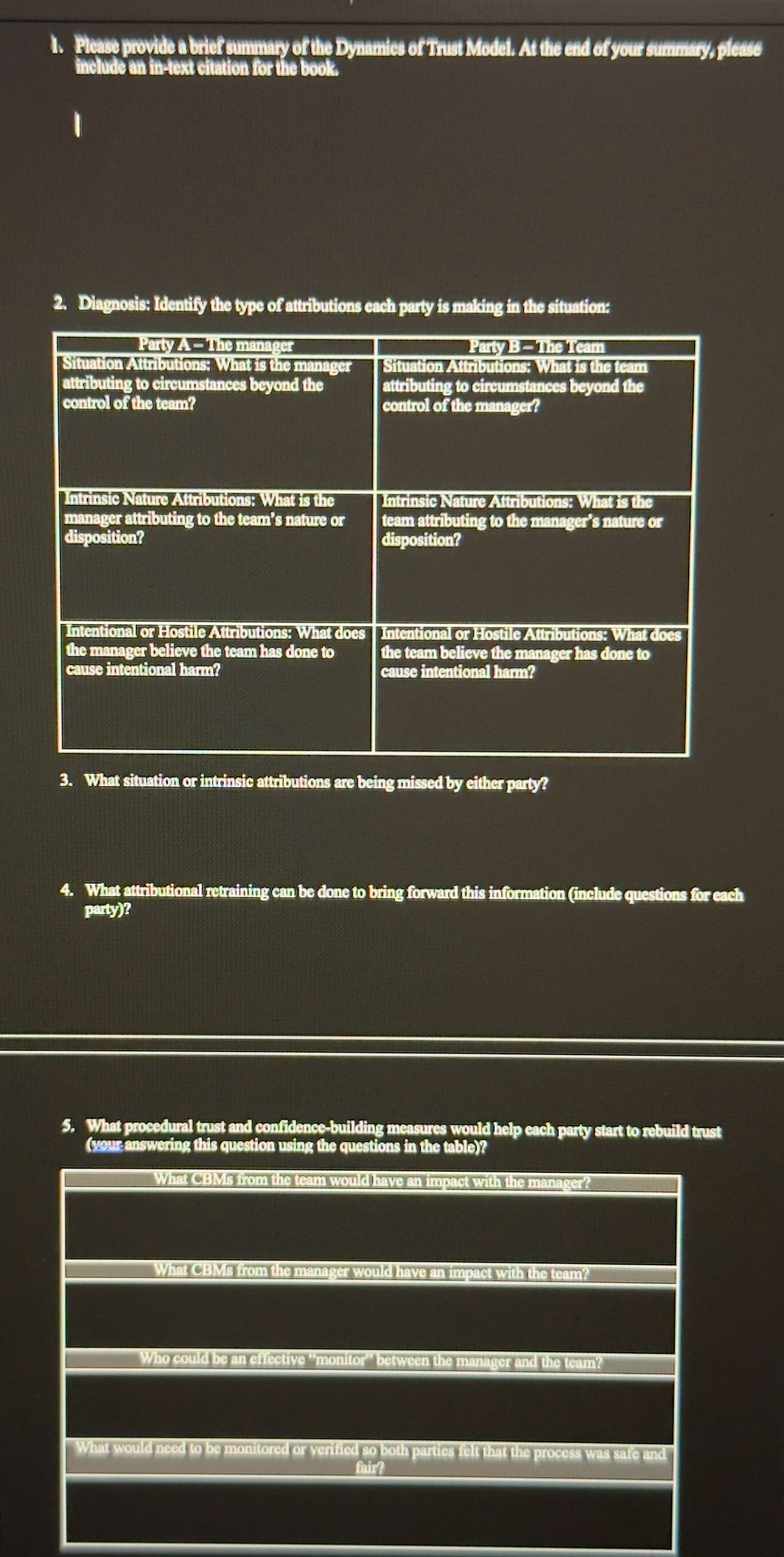  Case Study: Mutiny at the Office The situation involved a small