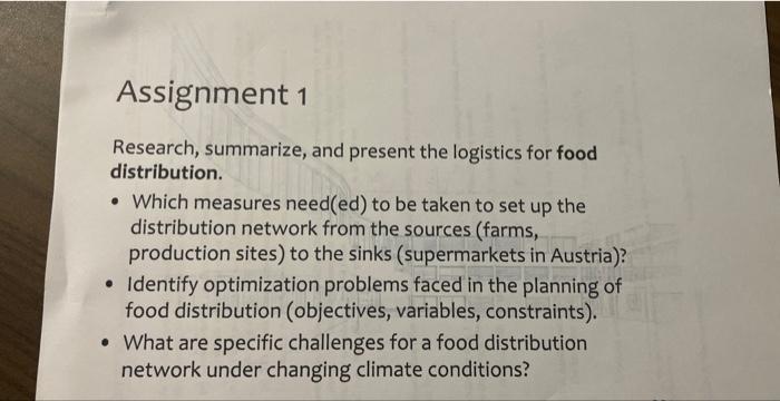  Please provide clear solutions with explanations where necesary Assignment 1 Research,