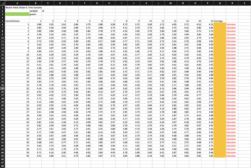 input into excel (not just answer). Thank you!