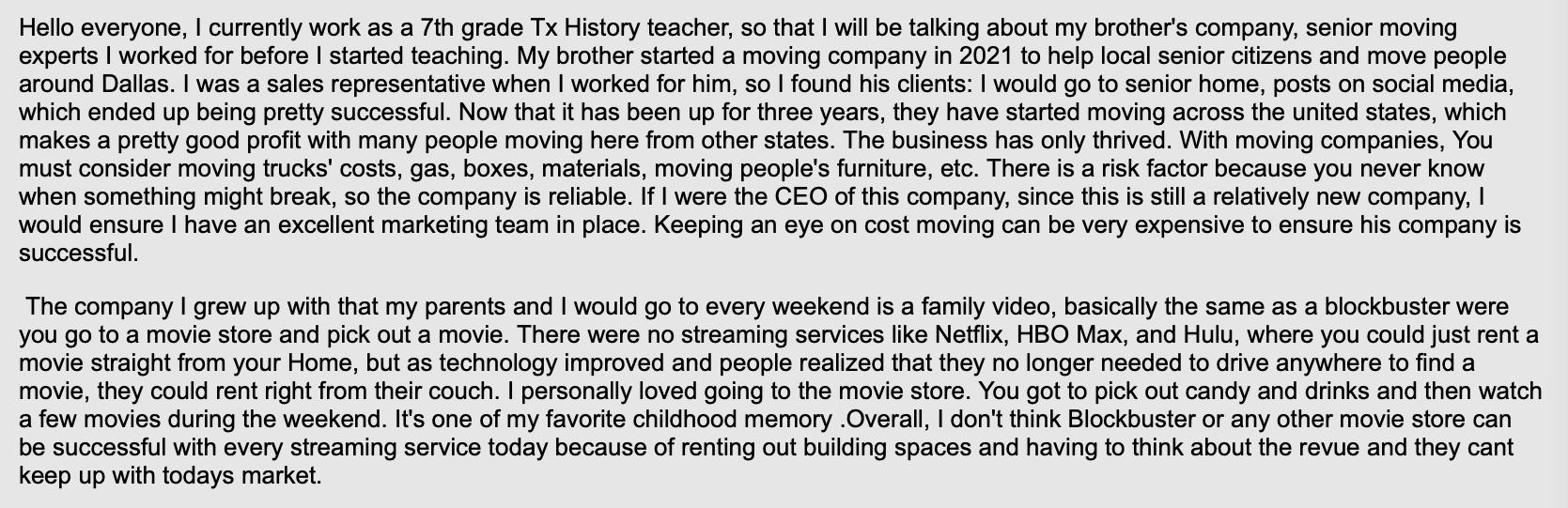 Please read the attached post, and respond to it by providing additional