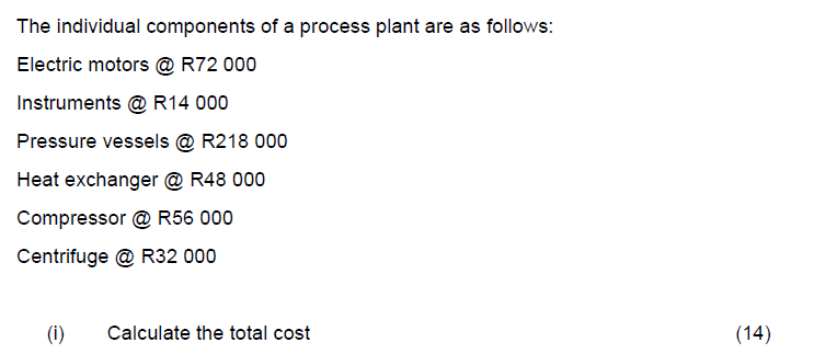 advance (b) Use hand factors to estimate the cost of building a