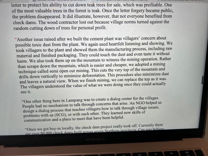 projects and encourages employees to actively work on these projects. This case