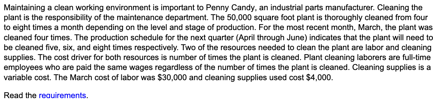  Maintaining a clean working environment is important to Penny Candy, an